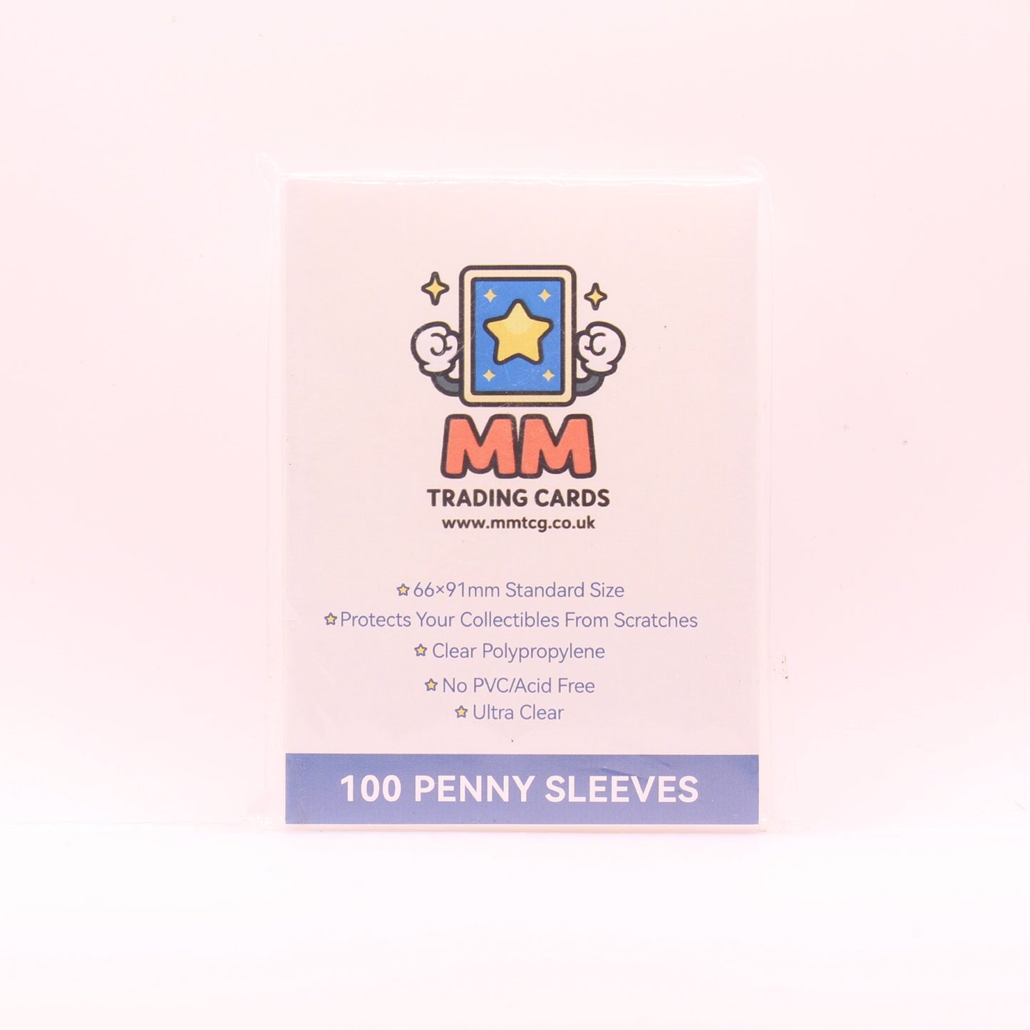100 Premium Penny Sleeves | Standard Size Trading Card Sleeves | MMTCG