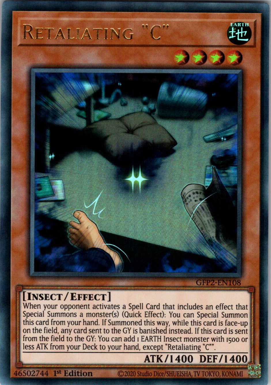 Retaliating "C" 1st Edition Ultra Rare Ghosts From the Past: The 2nd Haunting GFP2-EN108 NM