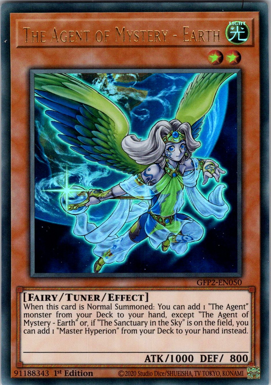 The Agent of Mystery - Earth 1st Edition Ultra Rare Ghosts From the Past: The 2nd Haunting GFP2-EN050 NM