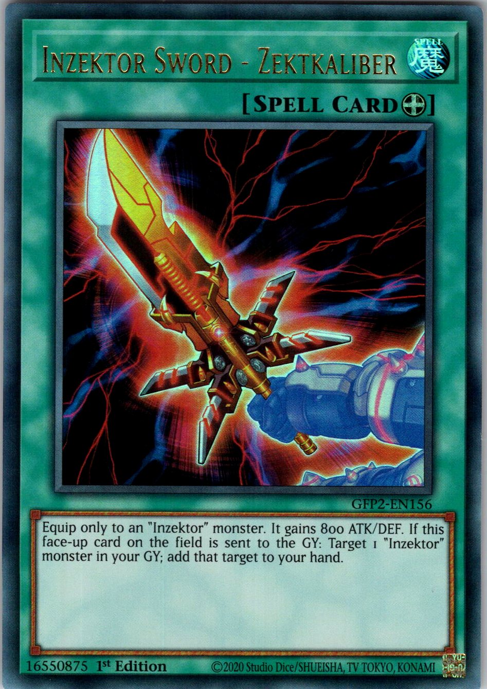 Inzektor Sword - Zektkaliber 1st Edition Ultra Rare Ghosts From the Past: The 2nd Haunting GFP2-EN156 NM