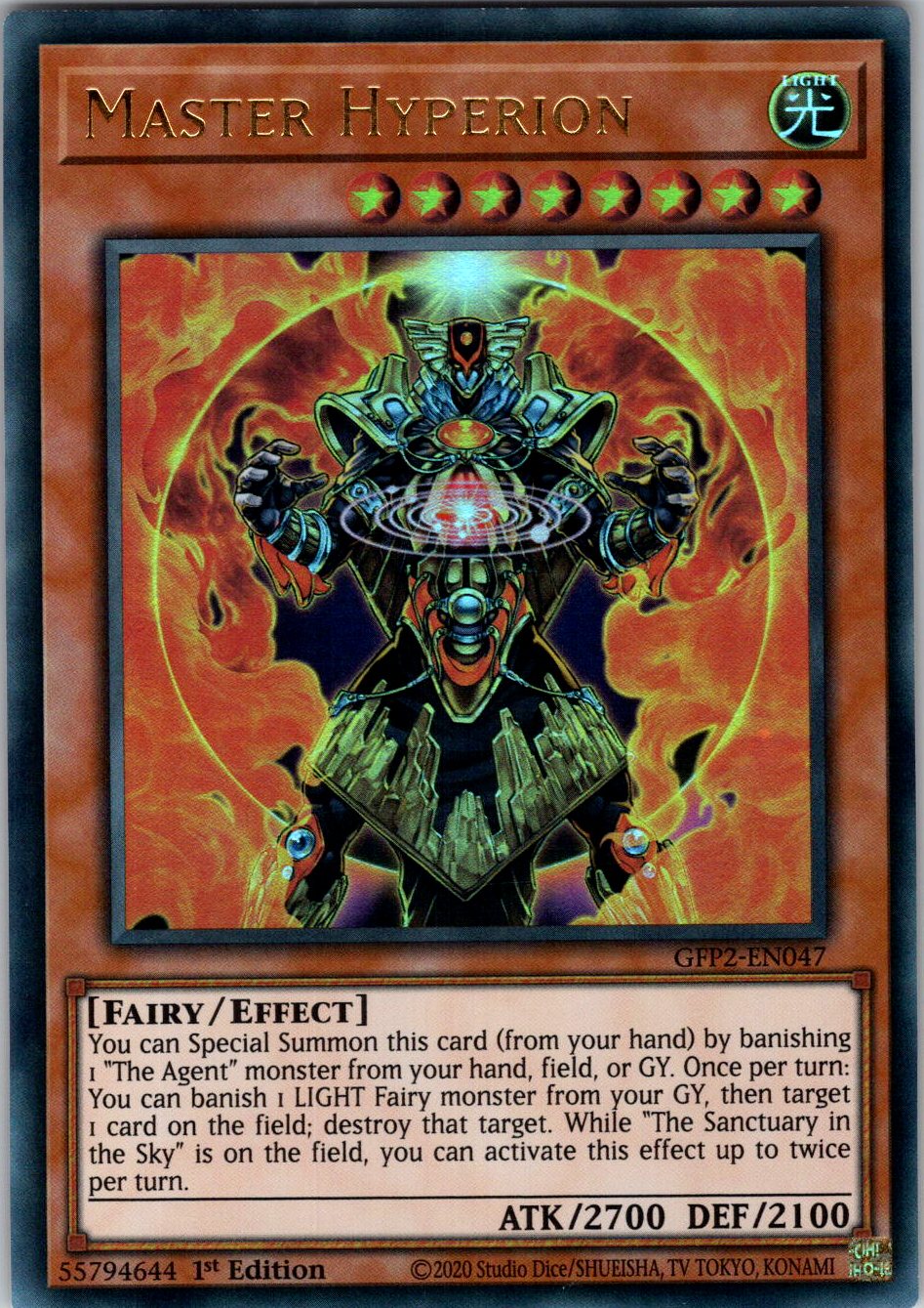Master Hyperion 1st Edition Ultra Rare Ghosts From the Past: The 2nd Haunting GFP2-EN047 NM