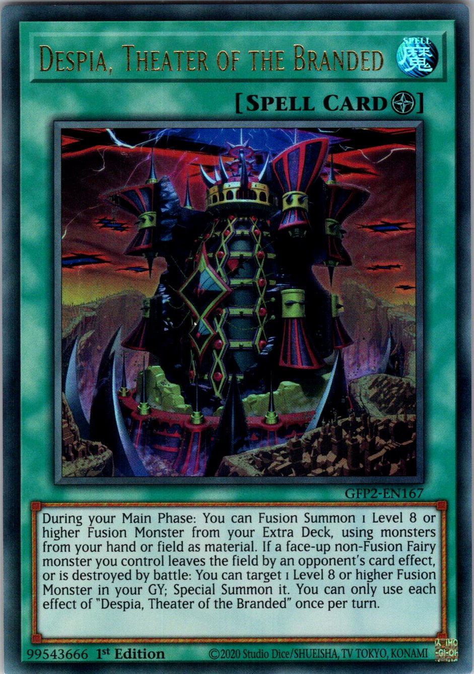Despia, Theater of the Branded 1st Edition Ultra Rare Ghosts From the Past: The 2nd Haunting GFP2-EN167 NM