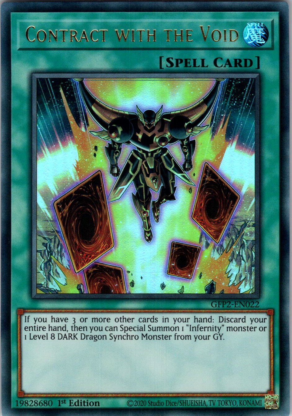 Contract with the Void 1st Edition Ultra Rare Ghosts From the Past: The 2nd Haunting GFP2-EN022 NM