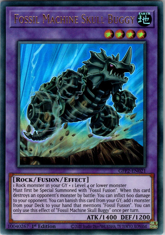 Fossil Machine Skull Buggy 1st Edition Ultra Rare Ghosts From the Past: The 2nd Haunting GFP2-EN021 NM