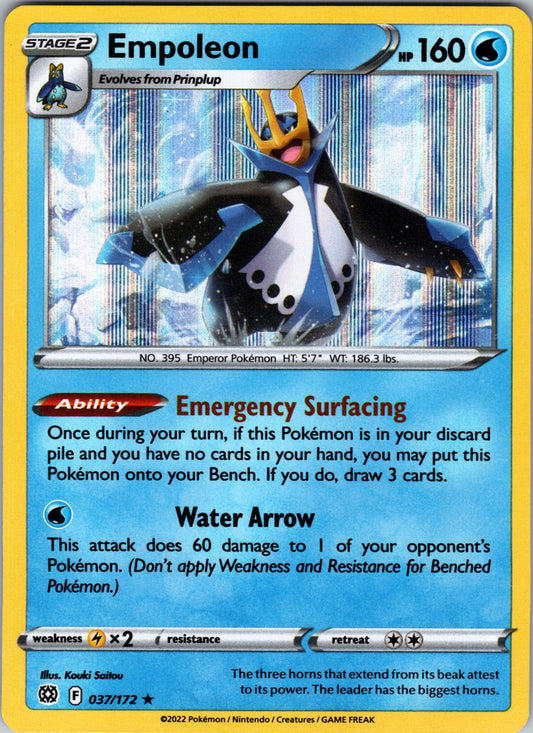 Empoleon | 037/172 | SWSH09: Brilliant Stars | Holofoil