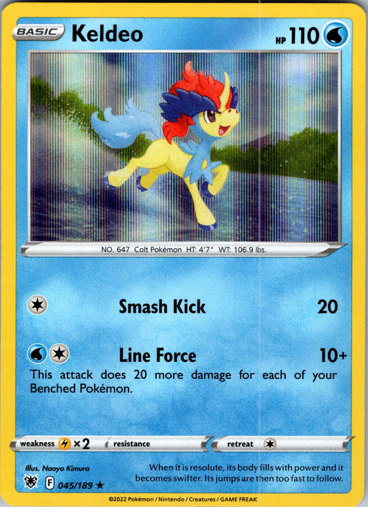 Keldeo | 045/189 | SWSH10: Astral Radiance | Holofoil
