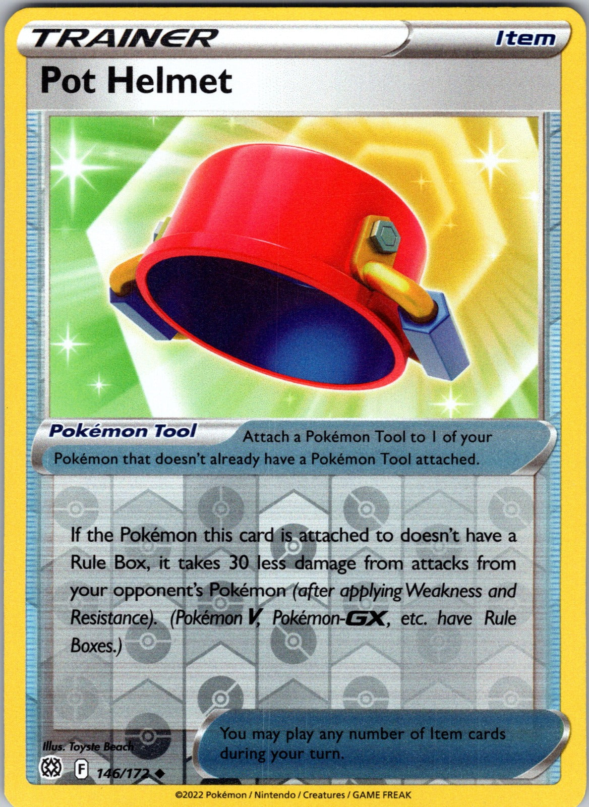 Pot Helmet | 146/172 | SWSH09: Brilliant Stars | Reverse Holofoil