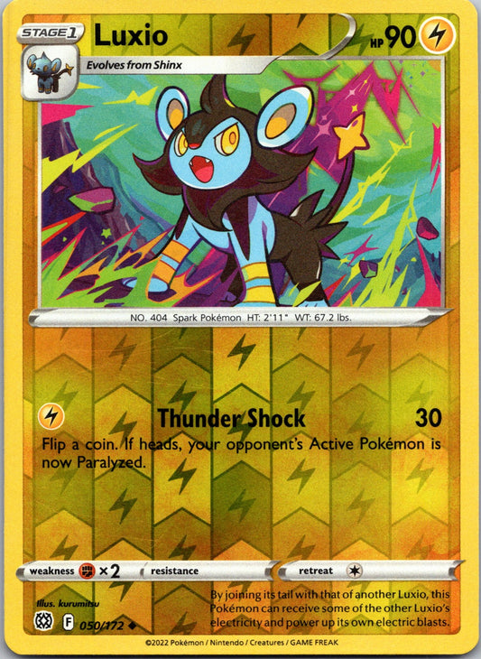 Luxio | 050/172 | SWSH09: Brilliant Stars | Reverse Holofoil