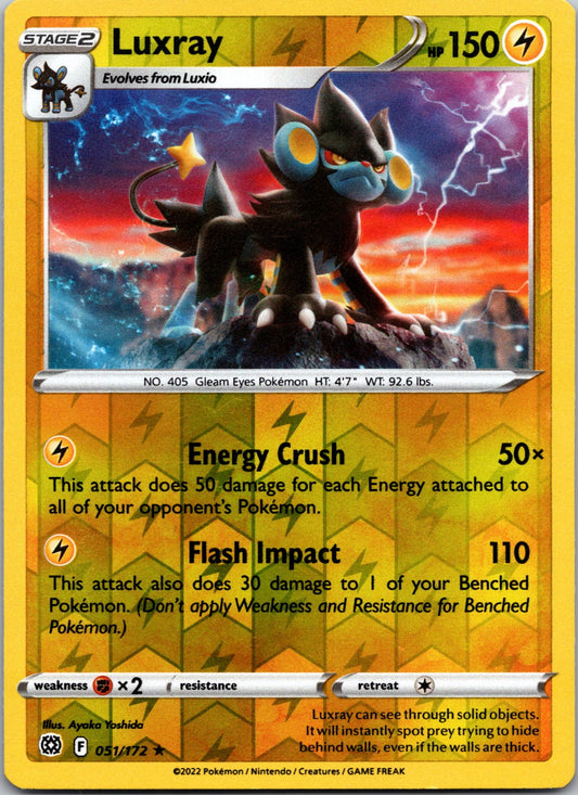 Luxray | 051/172 | SWSH09: Brilliant Stars | Reverse Holofoil