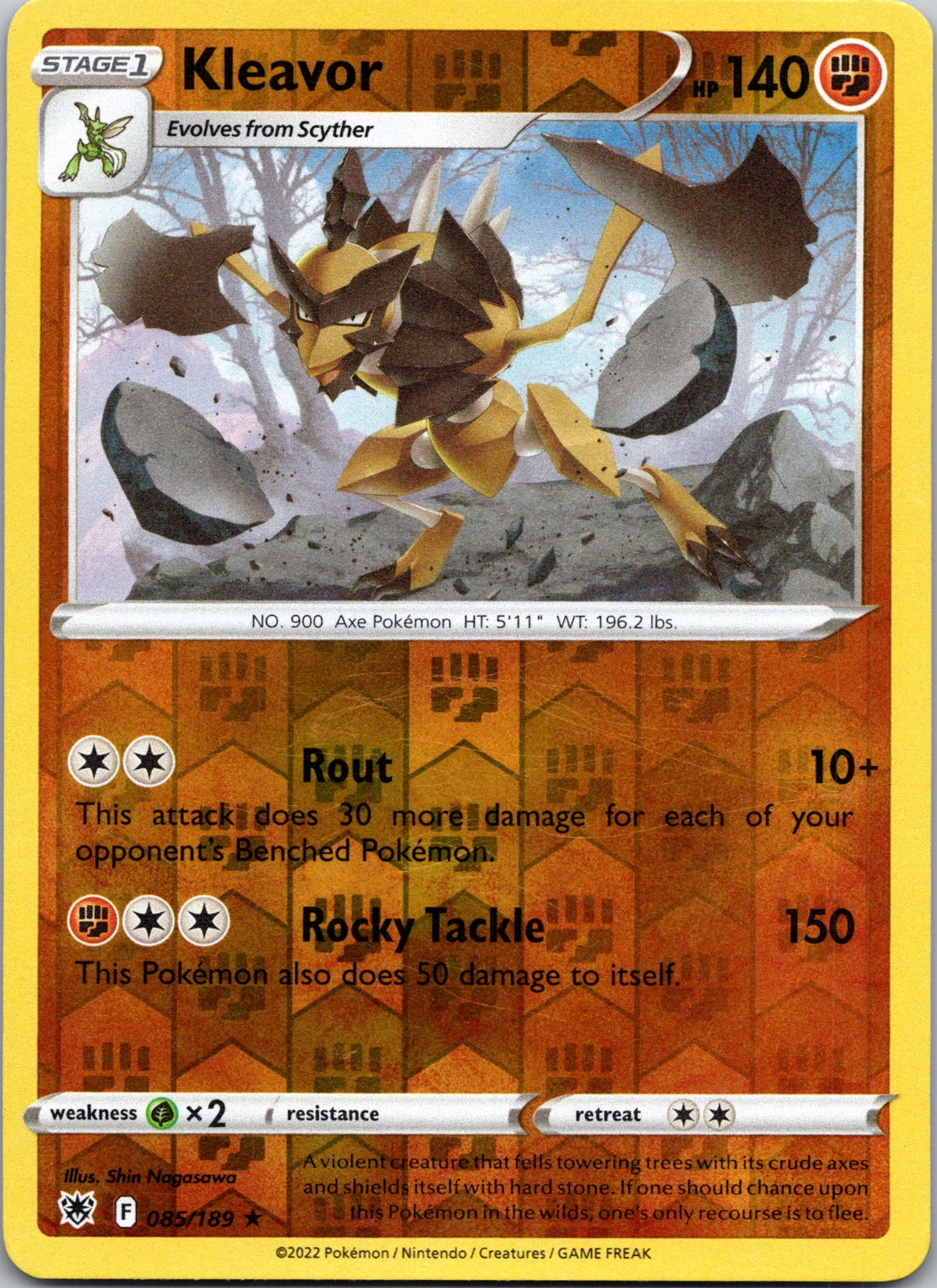 Kleavor (85) | 085/189 | SWSH10: Astral Radiance | Reverse Holofoil