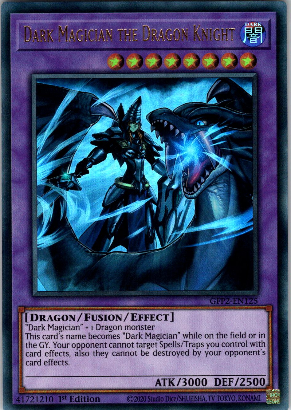 Dark Magician the Dragon Knight 1st Edition Ultra Rare Ghosts From the Past: The 2nd Haunting GFP2-EN125 NM