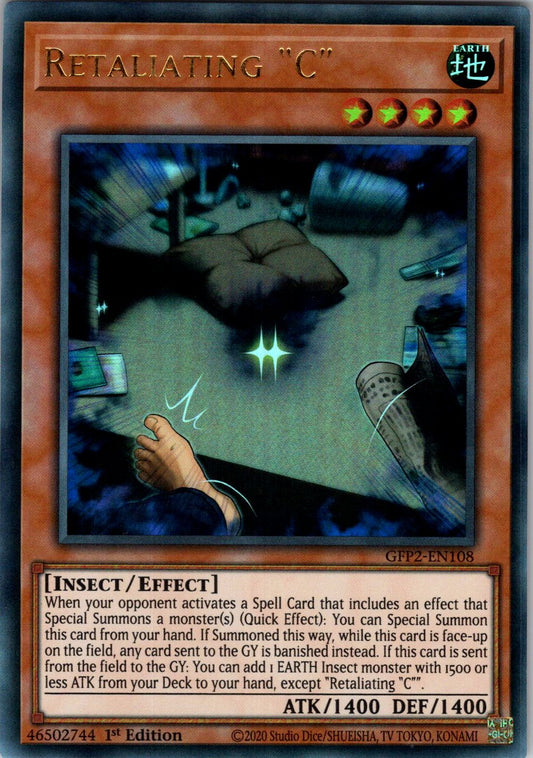 Retaliating "C" 1st Edition Ultra Rare Ghosts From the Past: The 2nd Haunting GFP2-EN108 NM