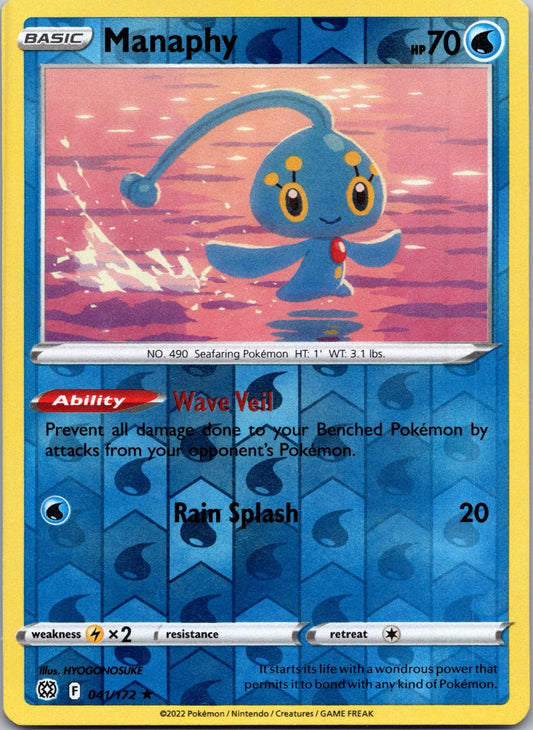 Manaphy | 041/172 | SWSH09: Brilliant Stars | Reverse Holofoil