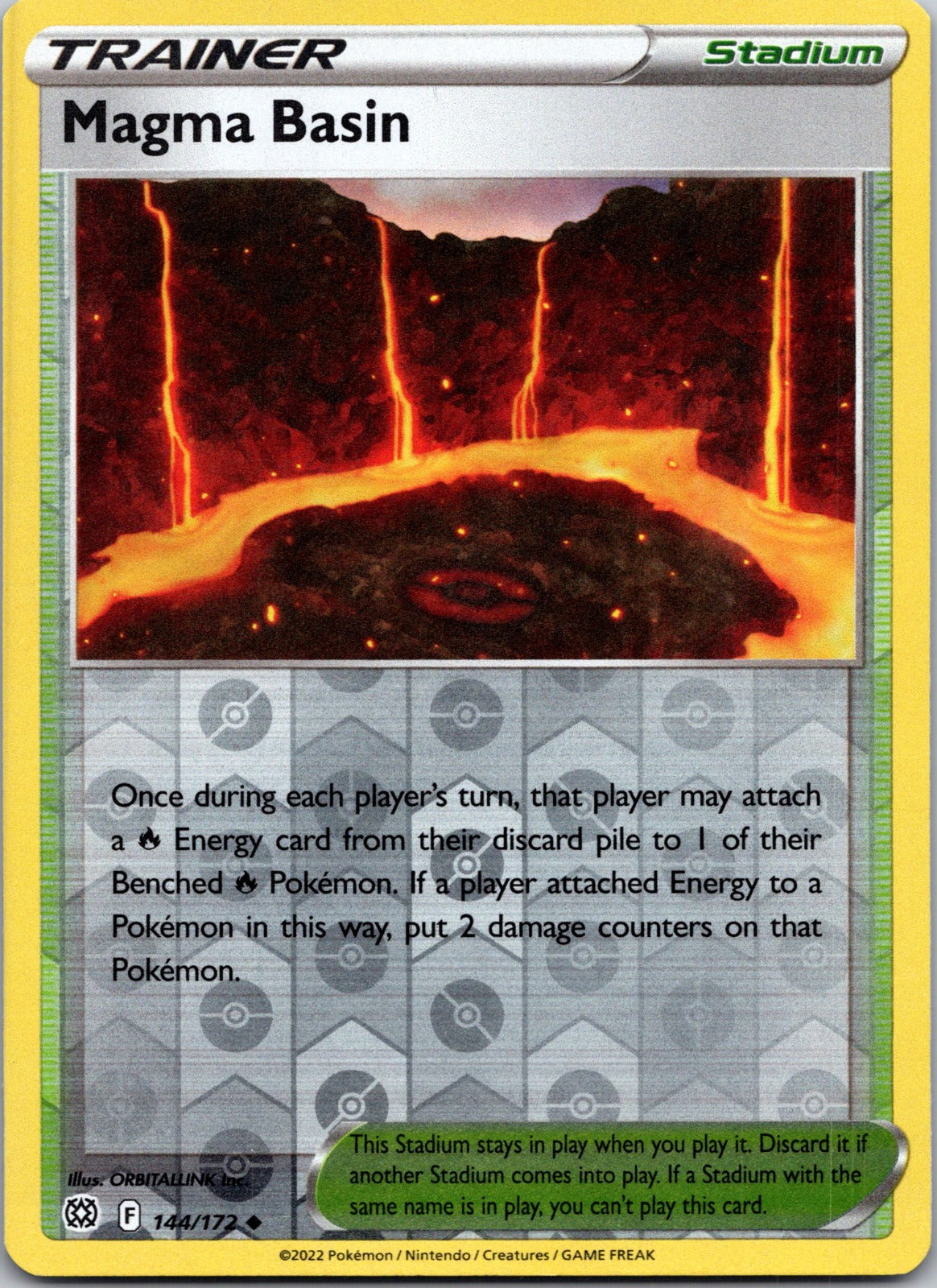 Magma Basin | 144/172 | SWSH09: Brilliant Stars | Reverse Holofoil