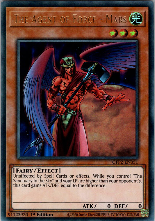 The Agent of Force - Mars 1st Edition Ultra Rare Ghosts From the Past: The 2nd Haunting GFP2-EN051 NM