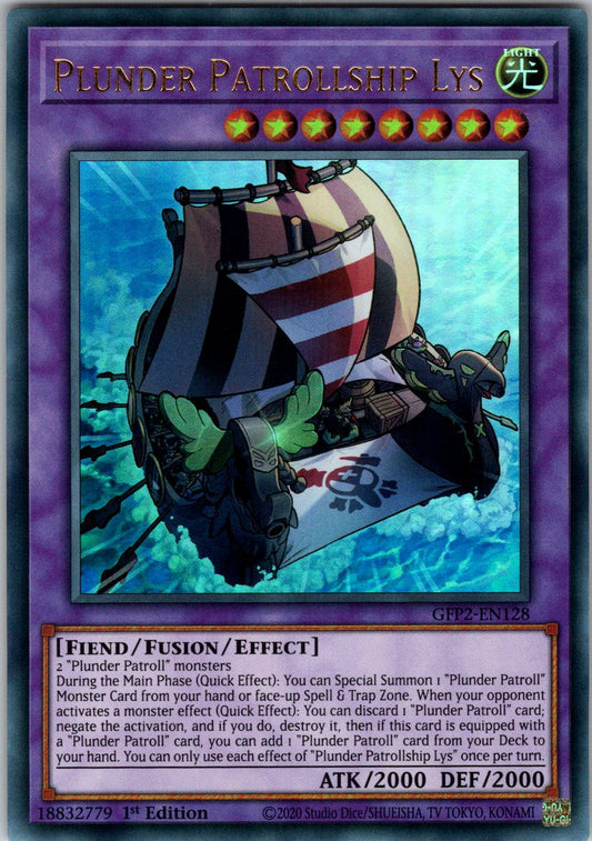 Plunder Patrollship Lys 1st Edition Ultra Rare Ghosts From the Past: The 2nd Haunting GFP2-EN128 NM
