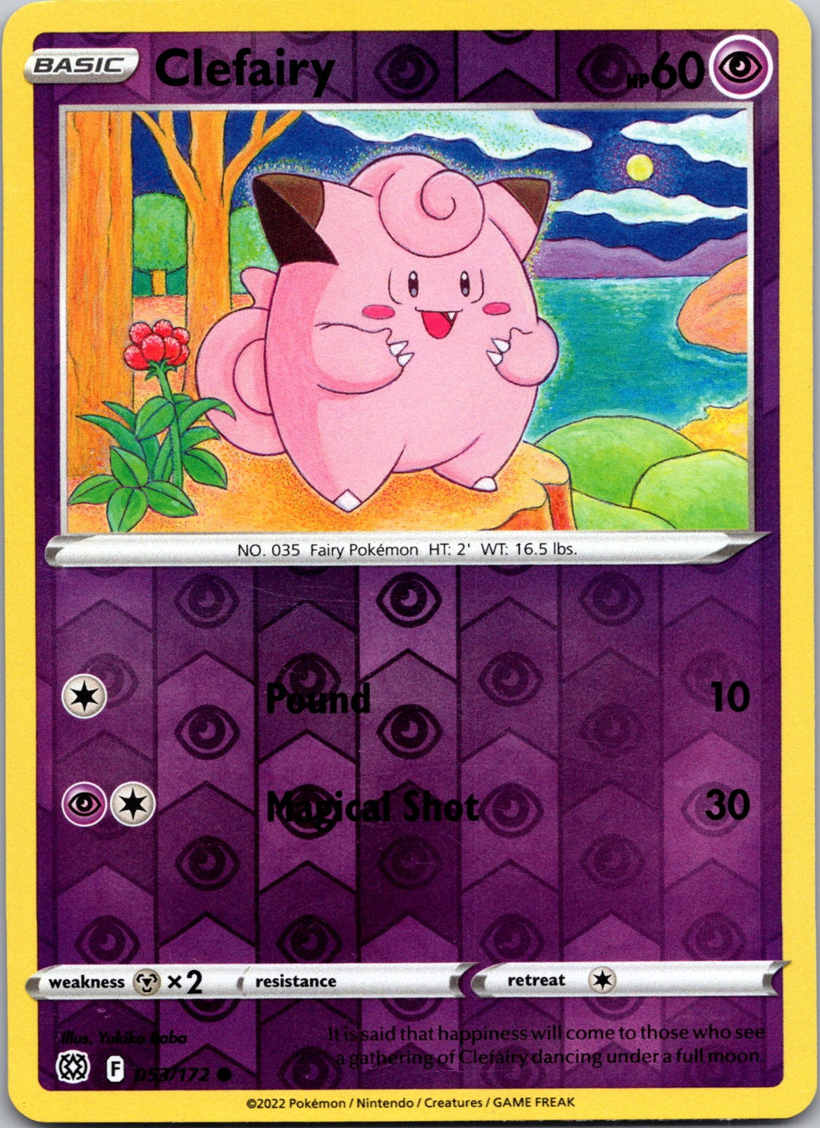 Clefairy | 053/172 | SWSH09: Brilliant Stars | Reverse Holofoil