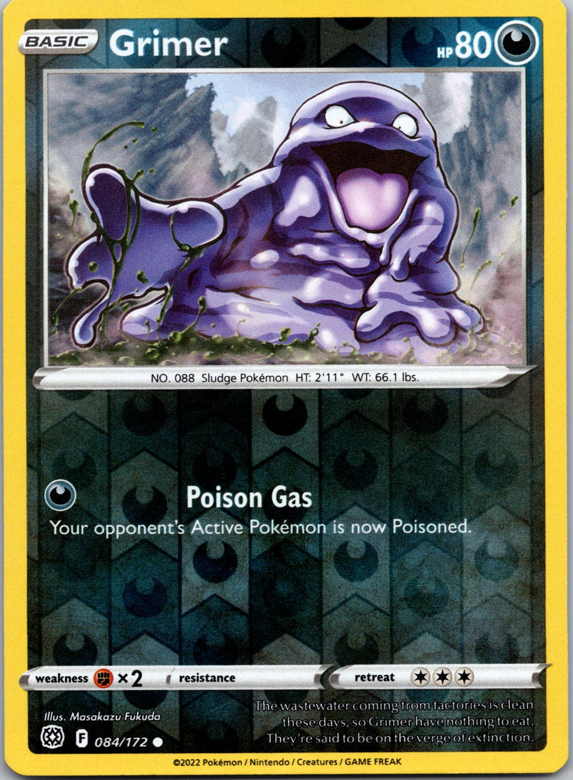 Grimer | 084/172 | SWSH09: Brilliant Stars | Reverse Holofoil