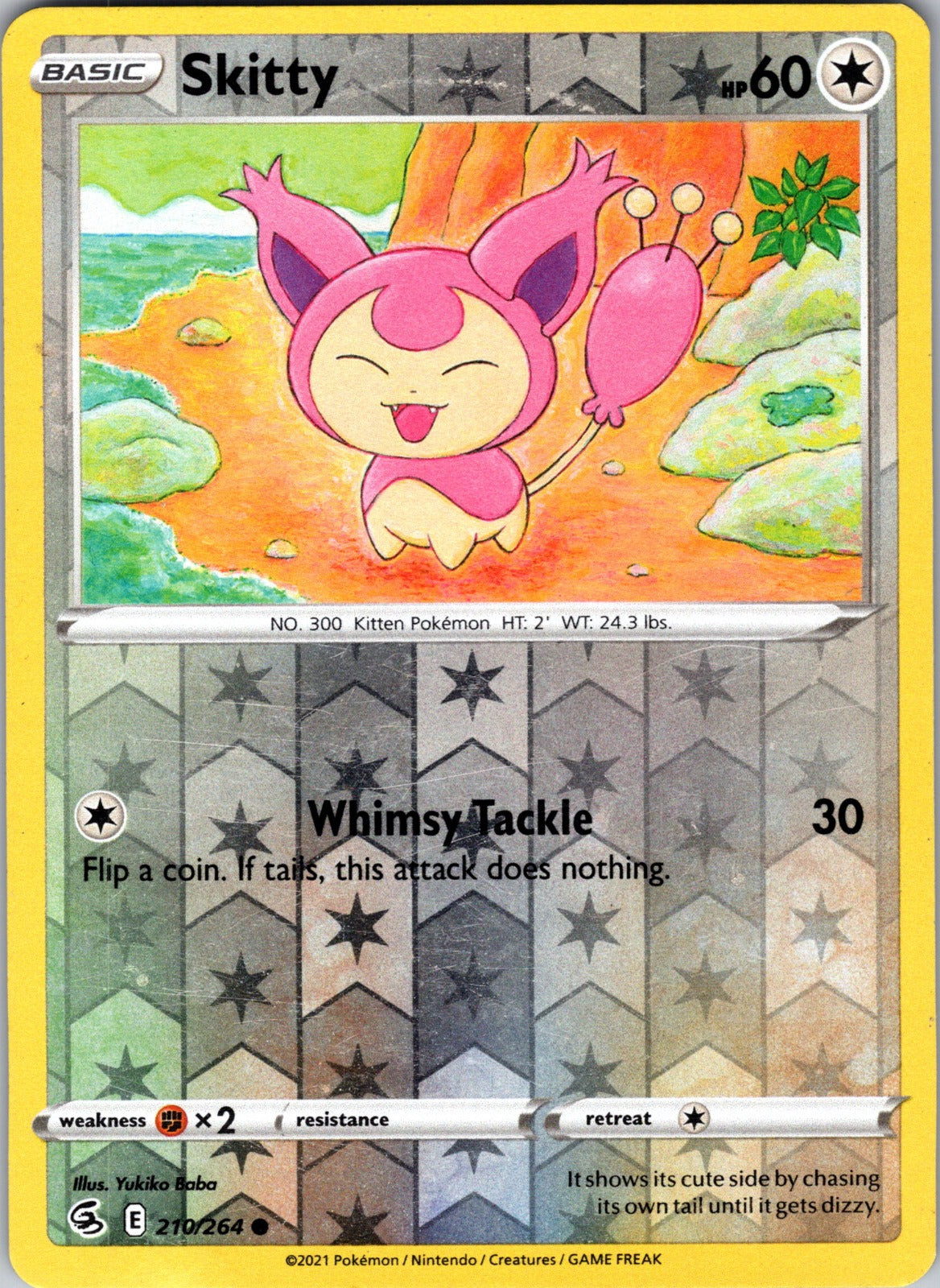 Skitty | 210/264 | SWSH08: Fusion Strike | Reverse Holofoil