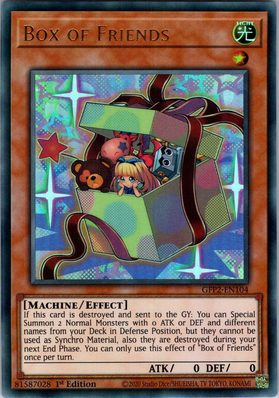Box of Friends 1st Edition Ultra Rare Ghosts From the Past: The 2nd Haunting GFP2-EN104 NM