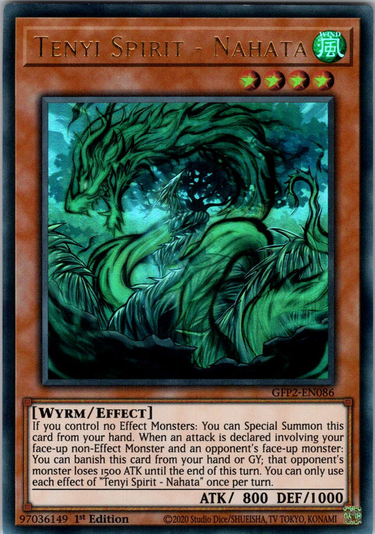 Tenyi Spirit - Nahata 1st Edition Ultra Rare Ghosts From the Past: The 2nd Haunting GFP2-EN086 NM