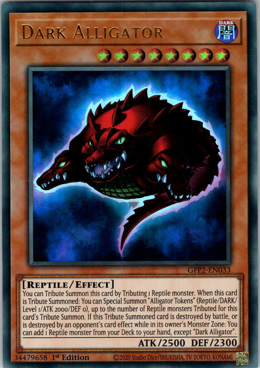 Dark Alligator 1st Edition Ultra Rare Ghosts From the Past: The 2nd Haunting GFP2-EN033 NM