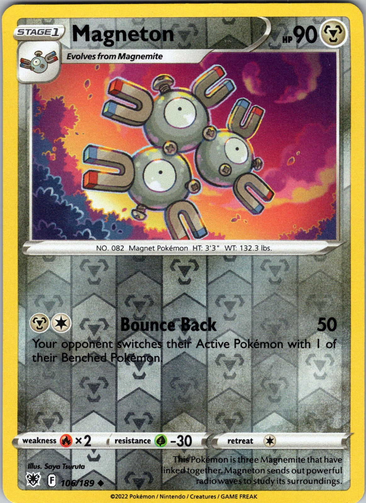 Magneton | 106/189 | SWSH10: Astral Radiance | Reverse Holofoil