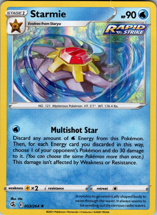 Starmie | 053/264 | SWSH08: Fusion Strike | Holofoil
