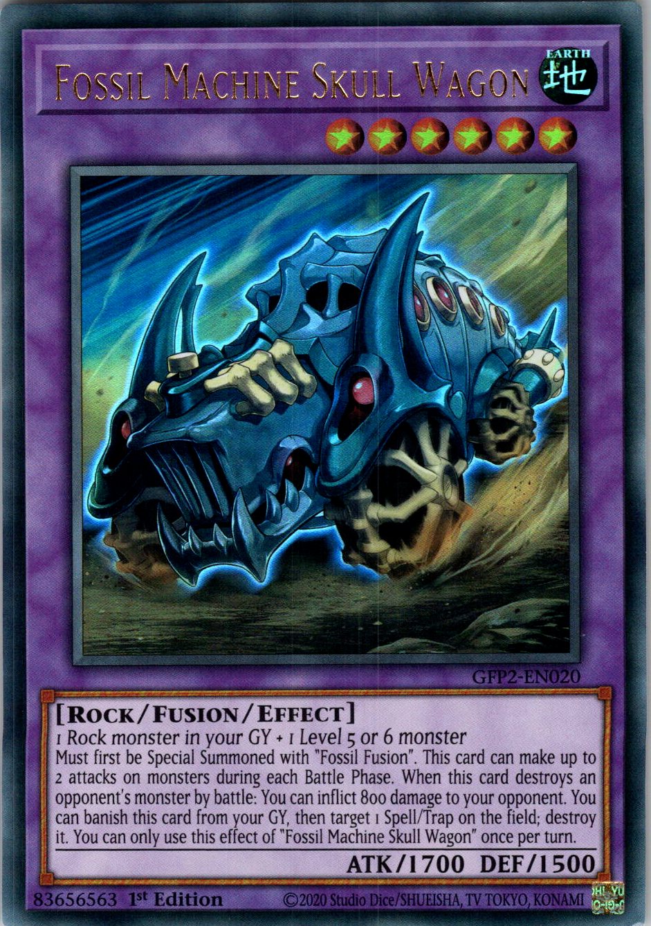 Fossil Machine Skull Wagon 1st Edition Ultra Rare Ghosts From the Past: The 2nd Haunting GFP2-EN020 NM