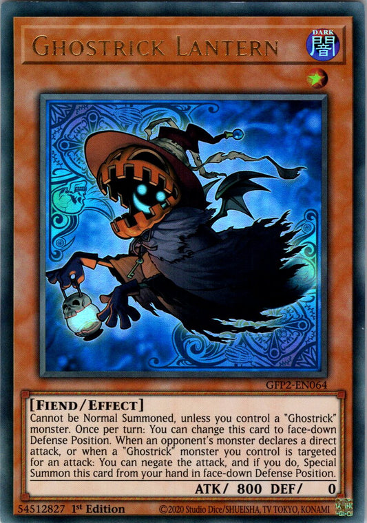 Ghostrick Lantern 1st Edition Ultra Rare Ghosts From the Past: The 2nd Haunting GFP2-EN064 NM