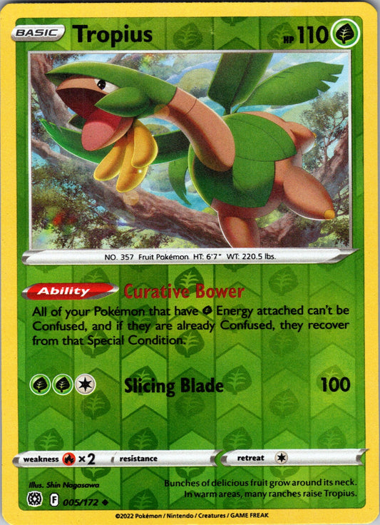Tropius | 005/172 | SWSH09: Brilliant Stars | Reverse Holofoil