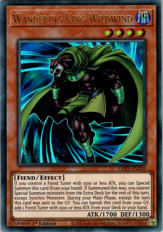 Wandering King Wildwind 1st Edition Ultra Rare Ghosts From the Past: The 2nd Haunting GFP2-EN110 NM