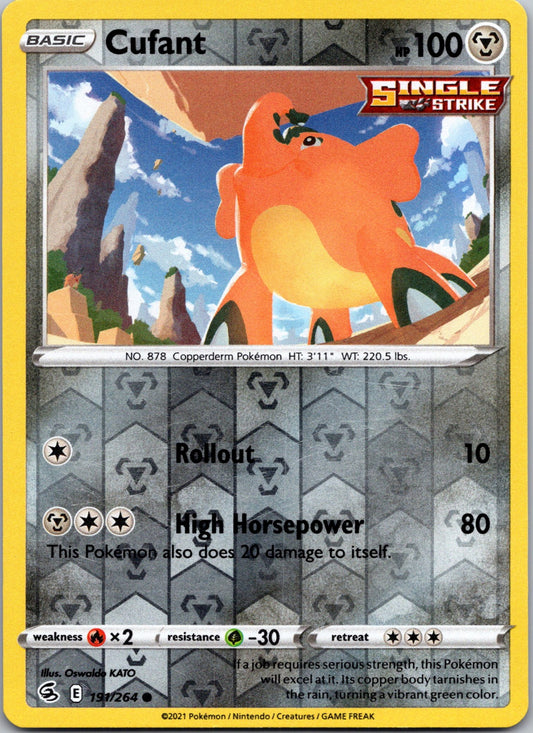 Cufant | 191/264 | SWSH08: Fusion Strike | Reverse Holofoil