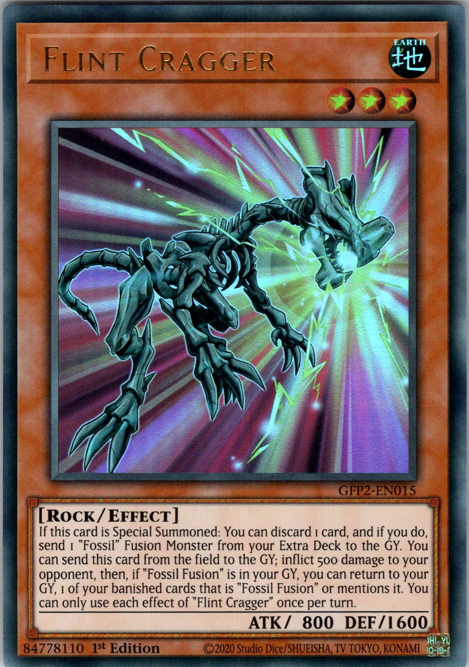 Flint Cragger 1st Edition Ultra Rare Ghosts From the Past: The 2nd Haunting GFP2-EN015 NM