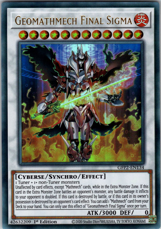 Geomathmech Final Sigma 1st Edition Ultra Rare Ghosts From the Past: The 2nd Haunting GFP2-EN134 NM