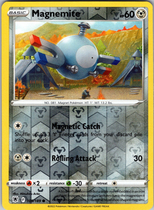 Magnemite | 105/189 | SWSH10: Astral Radiance | Reverse Holofoil