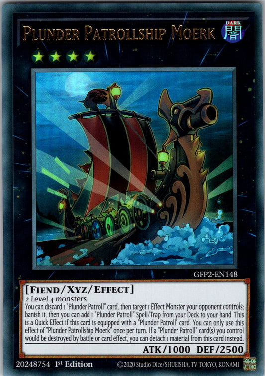 Plunder Patrollship Moerk 1st Edition Ultra Rare Ghosts From the Past: The 2nd Haunting GFP2-EN148 NM