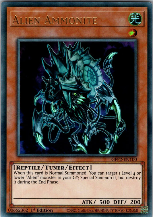 Alien Ammonite 1st Edition Ultra Rare Ghosts From the Past: The 2nd Haunting GFP2-EN100 NM