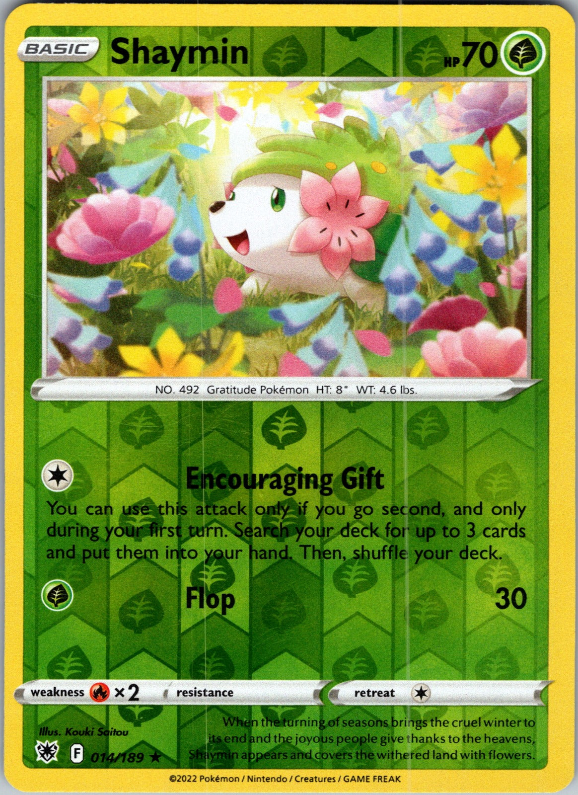Shaymin | 014/189 | SWSH10: Astral Radiance | Reverse Holofoil