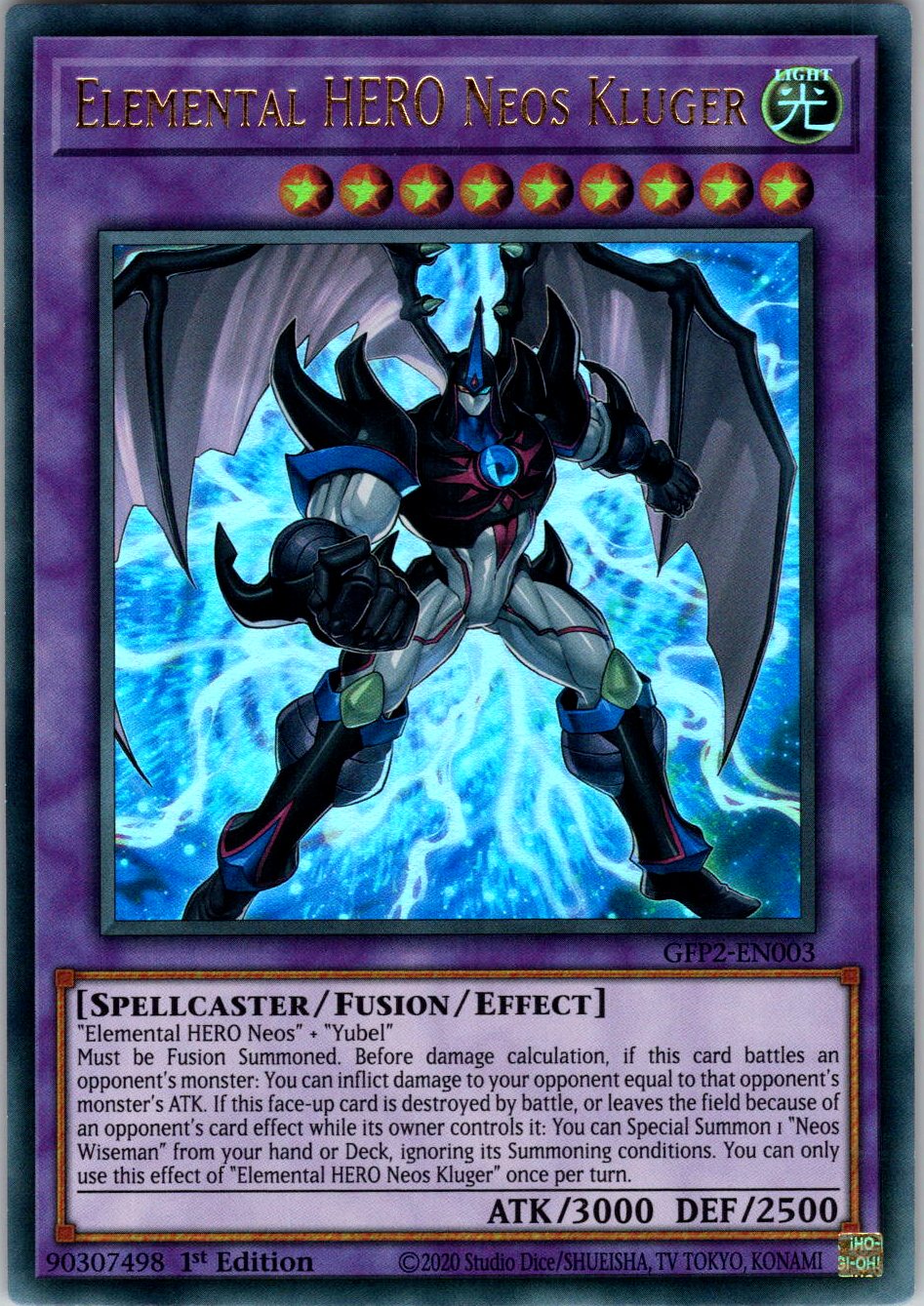 Elemental HERO Neos Kluger 1st Edition Ultra Rare Ghosts From the Past: The 2nd Haunting GFP2-EN003 NM