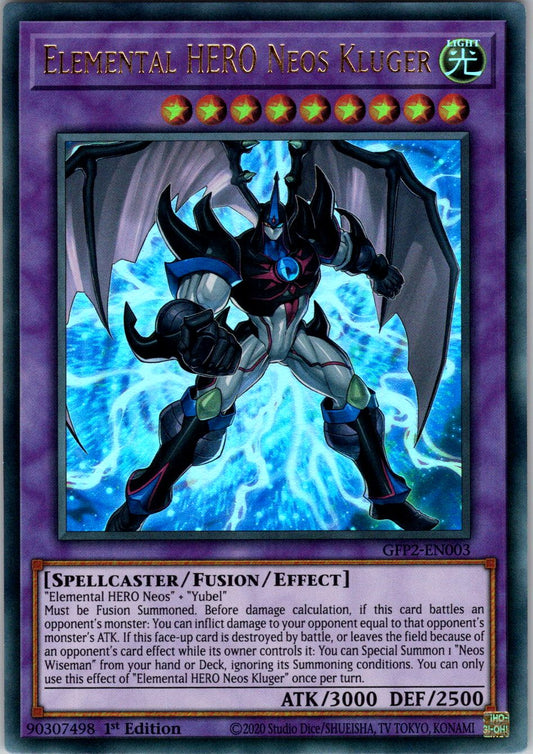 Elemental HERO Neos Kluger 1st Edition Ultra Rare Ghosts From the Past: The 2nd Haunting GFP2-EN003 NM