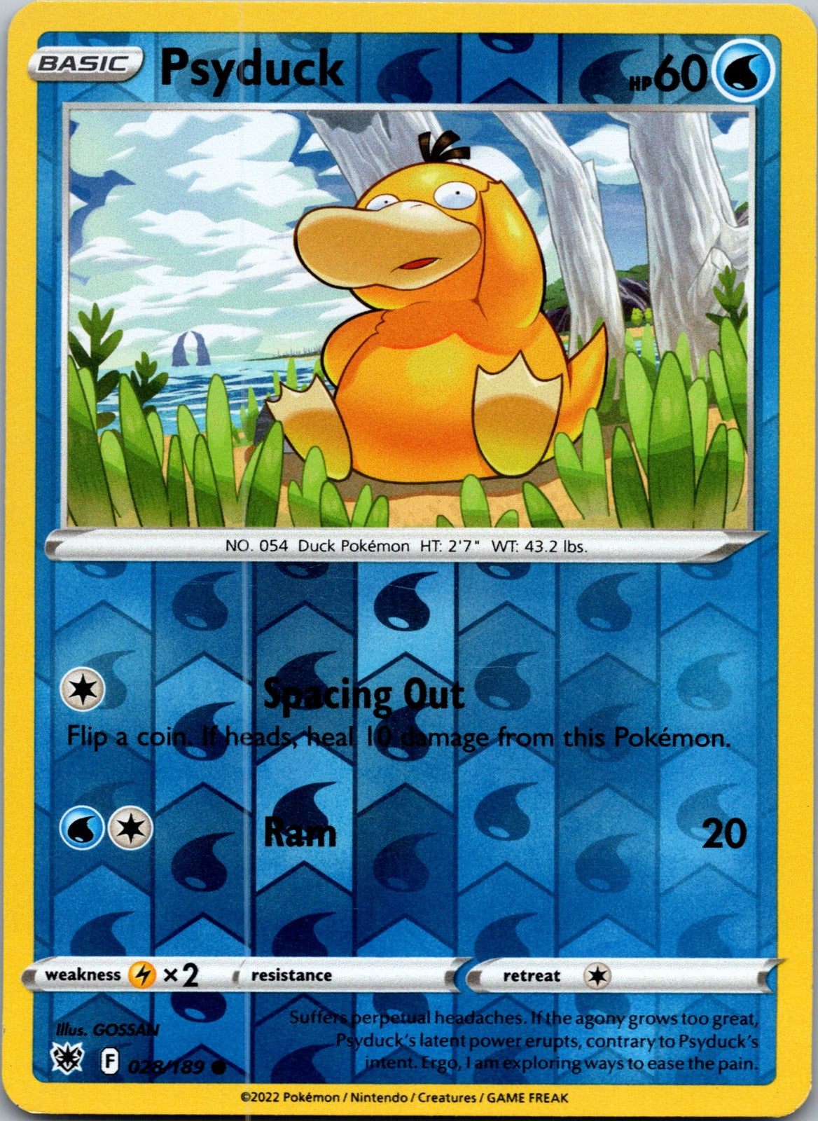 Psyduck | 028/189 | SWSH10: Astral Radiance | Reverse Holofoil