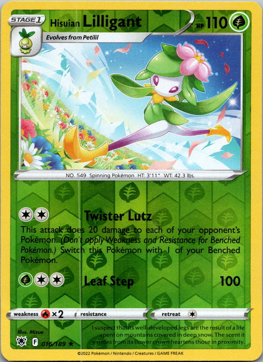 Hisuian Lilligant | 016/189 | SWSH10: Astral Radiance | Reverse Holofoil