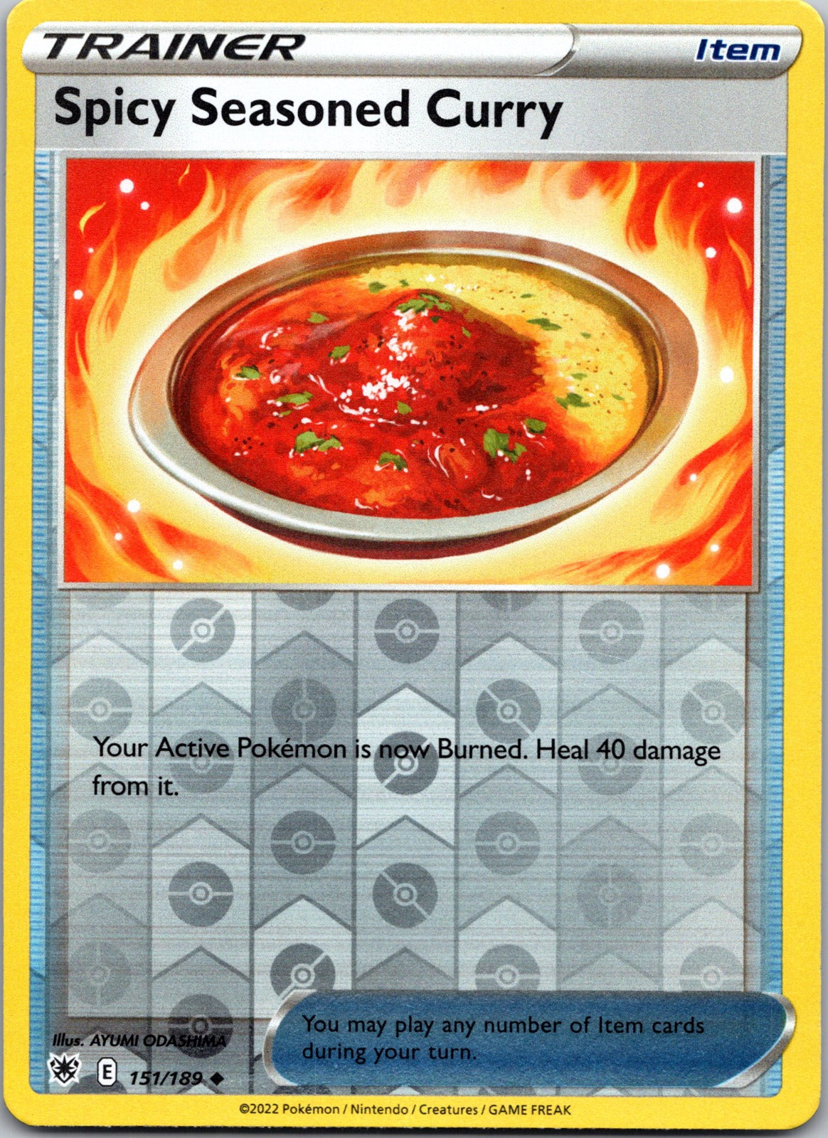 Spicy Seasoned Curry | 151/189 | SWSH10: Astral Radiance | Reverse Holofoil