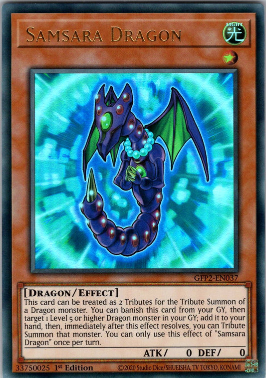 Samsara Dragon 1st Edition Ultra Rare Ghosts From the Past: The 2nd Haunting GFP2-EN037 NM