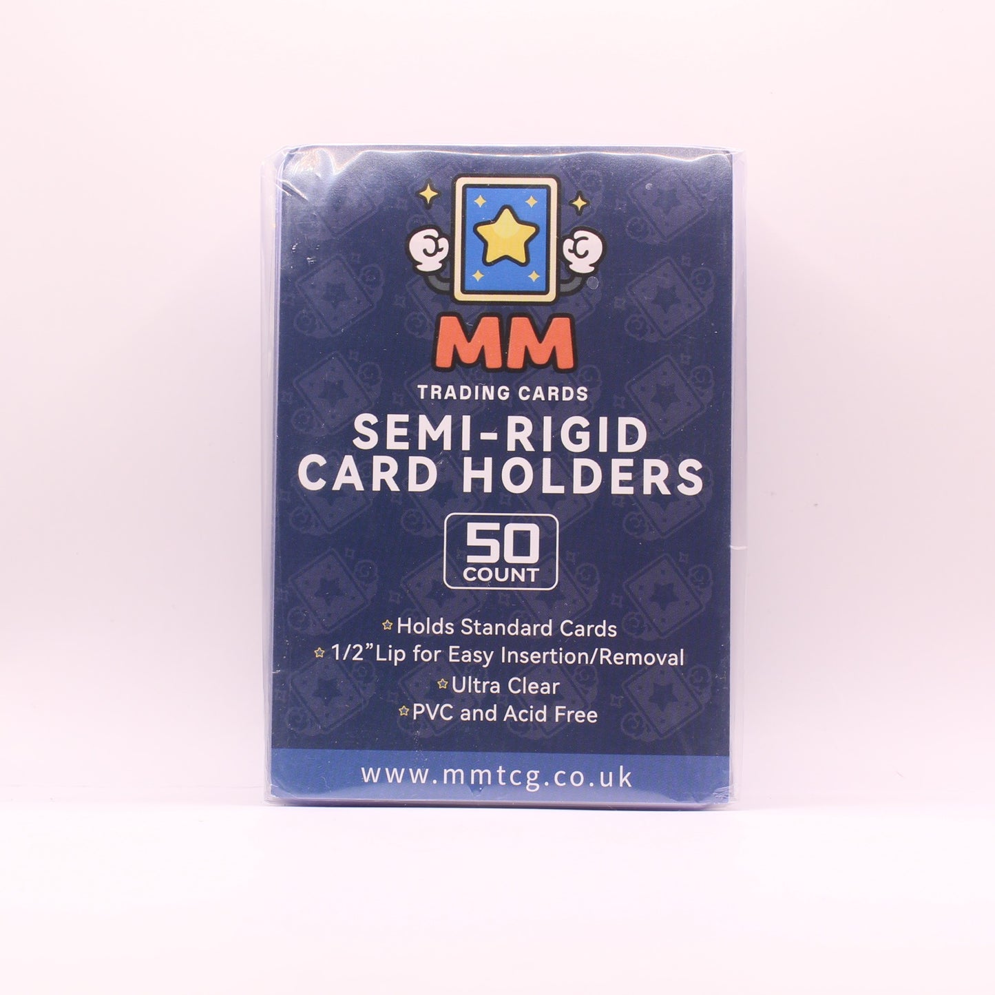 50 Semi-Rigid Card Holders | Grading Submission Card Savers | MMTCG