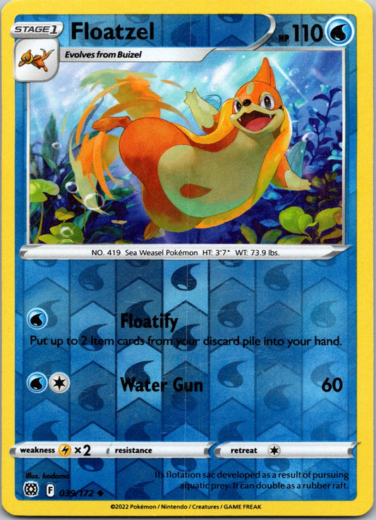 Floatzel | 039/172 | SWSH09: Brilliant Stars | Reverse Holofoil