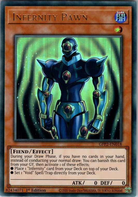 Infernity Pawn 1st Edition Ultra Rare Ghosts From the Past: The 2nd Haunting GFP2-EN018 NM