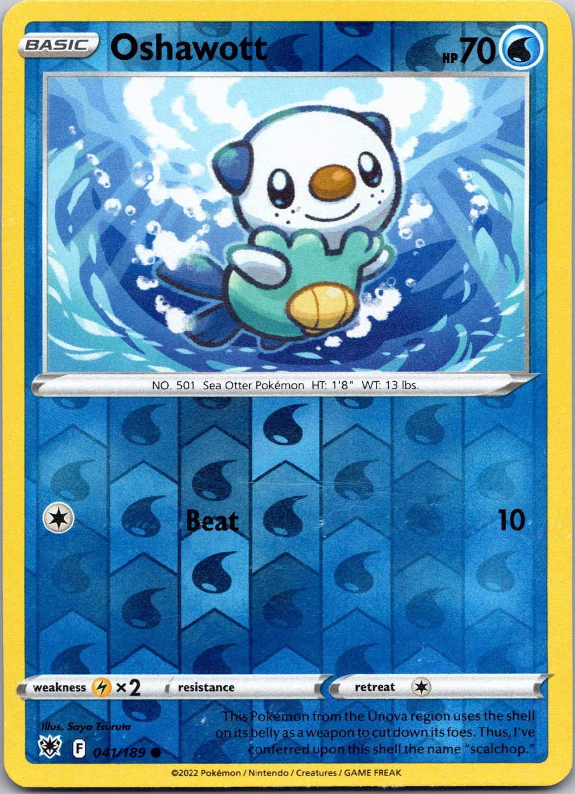 Oshawott | 041/189 | SWSH10: Astral Radiance | Reverse Holofoil