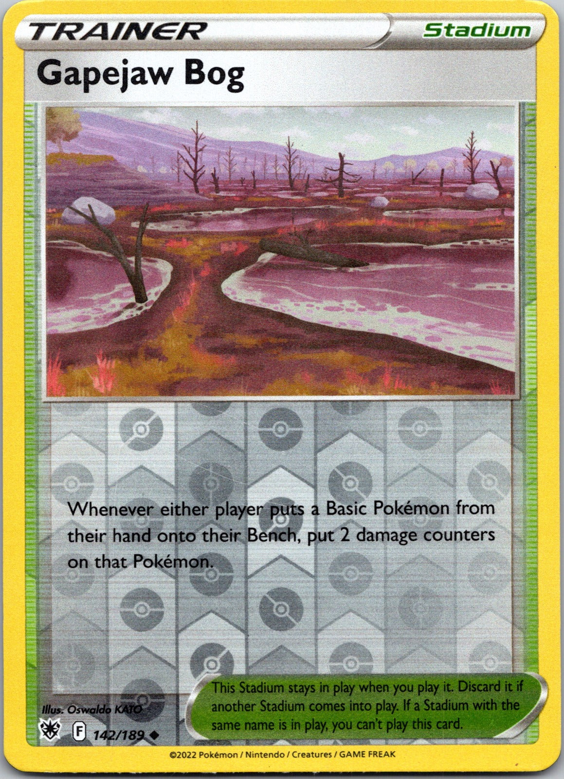 Gapejaw Bog | 142/189 | SWSH10: Astral Radiance | Reverse Holofoil
